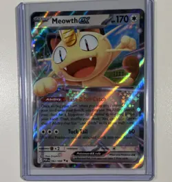Pokemon TCG Meowth EX 062/088 POR Rare Holo Basic HP 170 EX - Image 1