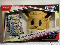 Pokemon TCG Prismatic Evolutions Accessory Pouch Special Collection Box Sealed - Image 1