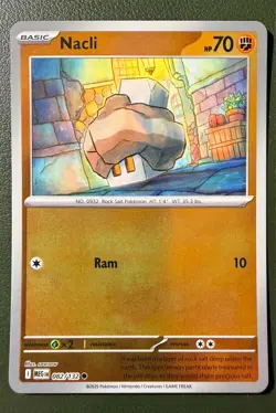 Pokemon TCG Nacli 82/132 Mega Evolution ME1 Reverse Holo NM - Image 1