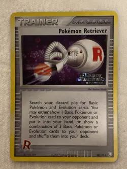 Pokemon Retriever 84/109 EX Team Rocket Returns Reverse Holo Stamp NP/NM - Image 4