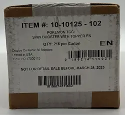 Pokemon TCG SV09 Journey Together Enhanced Booster Box Case SEALED - Image 1