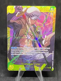One Piece CCG Trafalgar Law Royal Blood Foil Card OP10-119 SEC - Image 1