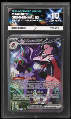 Marnie’s Grimmsnarl EX SIR 287/217 Ascended Heroes Pokemon ACE 10 Perfect Subs - Image 1