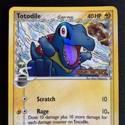 Pokemon Totodile 67/101 Dragon Frontiers Reverse Holo Common 40HP Basic English - Image 3