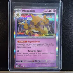 Alakazam MEP003 Stamped Black Star Promo Pokemon Mega Evolution Prerelease - Image 1