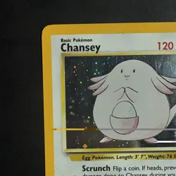 Pokemon Vintage Holo Chansey 3/130 Base 2 WotC Rare - Image 2