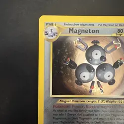 Pokemon Vintage Magneton Holo Rare Neo Revelation 10/64 WotC - Image 2