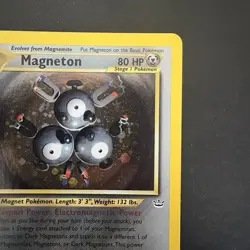 Pokemon Vintage Magneton Holo Rare Neo Revelation 10/64 WotC - Image 3