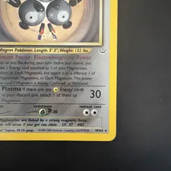 Pokemon Vintage Magneton Holo Rare Neo Revelation 10/64 WotC - Image 4