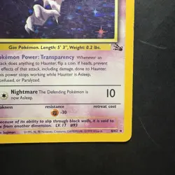 Pokemon Vintage Holo Haunter 6/62 Fossil 1999 Wizards Of The Coast - Image 4