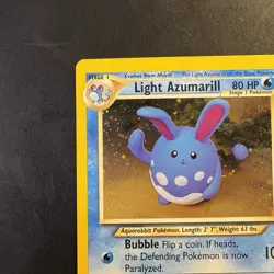Pokemon Neo Destiny Holo Rare Vintage TCG Foil Light Azumarill 13/105 WotC - Image 2