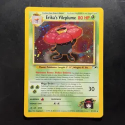 Pokemon Vintage Holo Erika's Vileplume 005/132 Gym Heroes Wotc 2000 - Image 1
