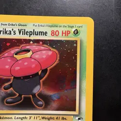 Pokemon Vintage Holo Erika's Vileplume 005/132 Gym Heroes Wotc 2000 - Image 3