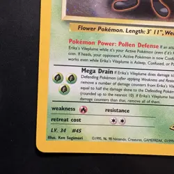 Pokemon Vintage Holo Erika's Vileplume 005/132 Gym Heroes Wotc 2000 - Image 5
