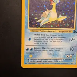 Vintage Pokemon Holo Rare Lapras 10/62 Fossil Wotc 1999 - Image 5