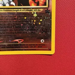Pokemon Vintage Reverse Cosmos Holo Promo #34 Entei WoTC Black Star Swirl - Image 4