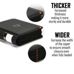 Toploader Binder, 4-Pocket Holds 128 Cards in 3" x 4" Rigid Card Holders | La... - Image 4