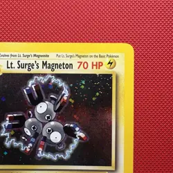 Pokemon Vintage Holo Rare Lt. Surge's Magneton Gym Heroes Wotc 2000 - Image 3