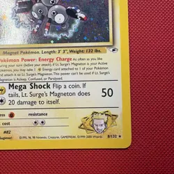 Pokemon Vintage Holo Rare Lt. Surge's Magneton Gym Heroes Wotc 2000 - Image 4