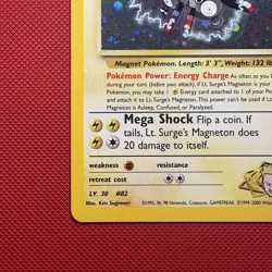Pokemon Vintage Holo Rare Lt. Surge's Magneton Gym Heroes Wotc 2000 - Image 5