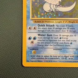 Pokemon Vintage Holo Vaporeon 12/64 Jungle WotC 1999 - Image 5