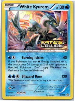 Pokemon 2013 White Kyurem (Prerelease) Promo Holofoil XY Promos PR XY128 NM - Image 1