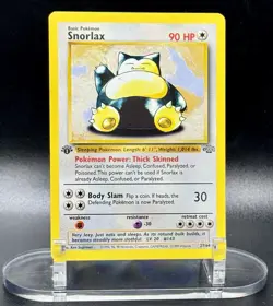 Snorlax 27/64 1st Edition Pokemon Jungle 1999 Wotc Vintage Nonholo LP/NM - Image 2