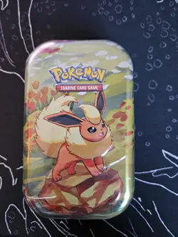 Prismatic Evolutions Mini Tin - Flareon Art - Sealed Brand New - Pokemon TCG - Image 1