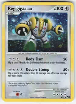 Regigigas 4/17 Rare POP Series 9 Pokemon NM - Image 1