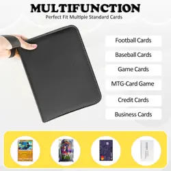 4 Pockets Trading Card Binder, 400 Card Holders with 50 Removable Sleeves, Po... - Image 5