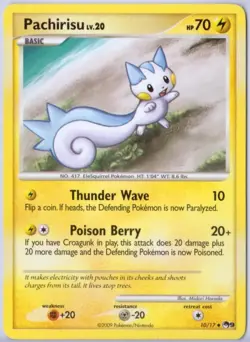Pachirisu - 10/17 - Uncommon - POP Series 9 Promos - Pokemon - Image 1
