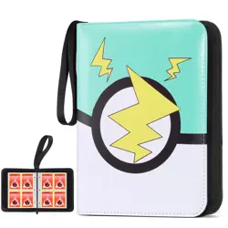 Card Binder 4-Pocket, Trading Card Collector with 50 Removable Sleeves, 400 C... - Image 1