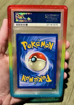 1999 POKEMON FOSSIL #4 DRAGONITE-HOLO PSA 9 RAINBOW 🌈 GRADEDGUARD 😱 - Image 2