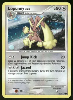Pokemon Tcg Lopunny [Holo] #9 Pokemon POP Series 9 NM - Image 1