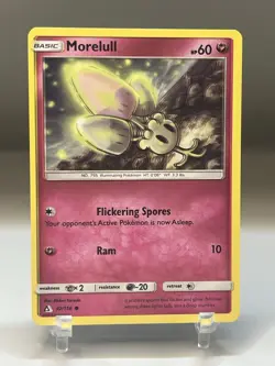 Pokemon Misaligned Print Layer Misprint Error Morelull 92/156 Ultra Prism - Image 2