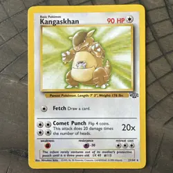 Kangaskhan 21/64 - Jungle Set - RARE - Vintage Pokemon 1999 WOTC - Image 1