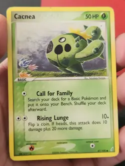 Pokemon TCG Cacnea EX Crystal Guardians 47/100 Regular Common - Image 3