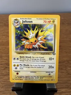 Pokemon TCG - Jolteon || Holo || 04/64 || Jungle || Rare || Lightly Played - Image 1