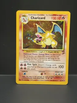 🔥 Perfect Mouth Swirl! 🔥 Charizard Base Set 2 Pokemon Holo 4/130 wotc - Image 1