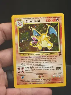 🔥 Perfect Mouth Swirl! 🔥 Charizard Base Set 2 Pokemon Holo 4/130 wotc - Image 2