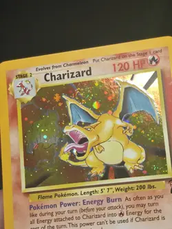 🔥 Perfect Mouth Swirl! 🔥 Charizard Base Set 2 Pokemon Holo 4/130 wotc - Image 4