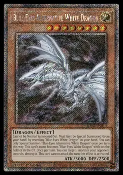 Blue-Eyes Alternative White Dragon (Platinum Secret Rare) RA02-EN010 Yu-Gi-Oh NM - Image 1