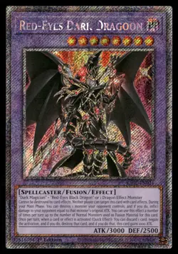 Red-Eyes Dark Dragoon (Platinum Secret Rare) RA02-EN021 Yu-Gi-Oh NM - Image 1