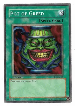 Pot of Greed [1st Edition] SD1-EN015 YuGiOh Structure Deck: Dragon's Roar - Image 1