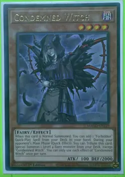 Yugioh! Condemned Witch - MAGO-EN129 - Rare - 1st Edition Near Mint, English - Image 1