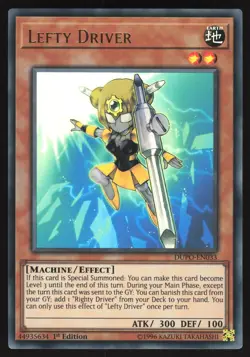 Lefty Driver - DUPO-EN033 - Ultra Rare - 1st Edition Yugioh - Image 1