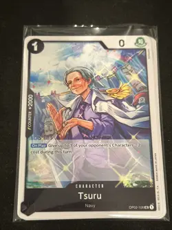 Tsuru OP02-106 English Uncommon PRB01 One Piece Card Game NM - Image 1