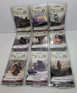 Lot Of 9 New Legends Of The Five Rings Card Game Expansion & Dynasty Pack LCG - Image 1