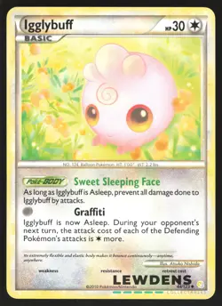 Igglybuff - 44/123 - Uncommon - HeartGold SoulSilver - Pokemon Card - Image 1
