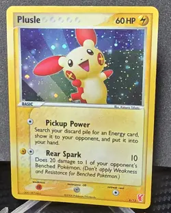 Pokemon Plusle EX Trainer Kit 2 6/12 Common Holo Basic 60 HP Card 2006 - Image 1